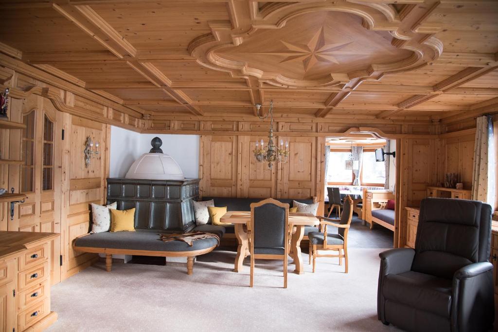 Posezení v ubytování Ferienhaus Alpsteig
