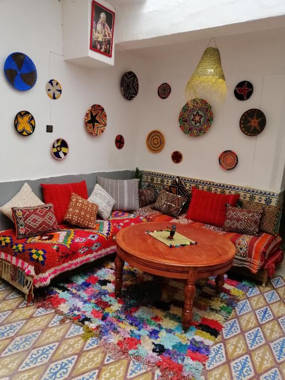 Posezení v ubytování berber hostel