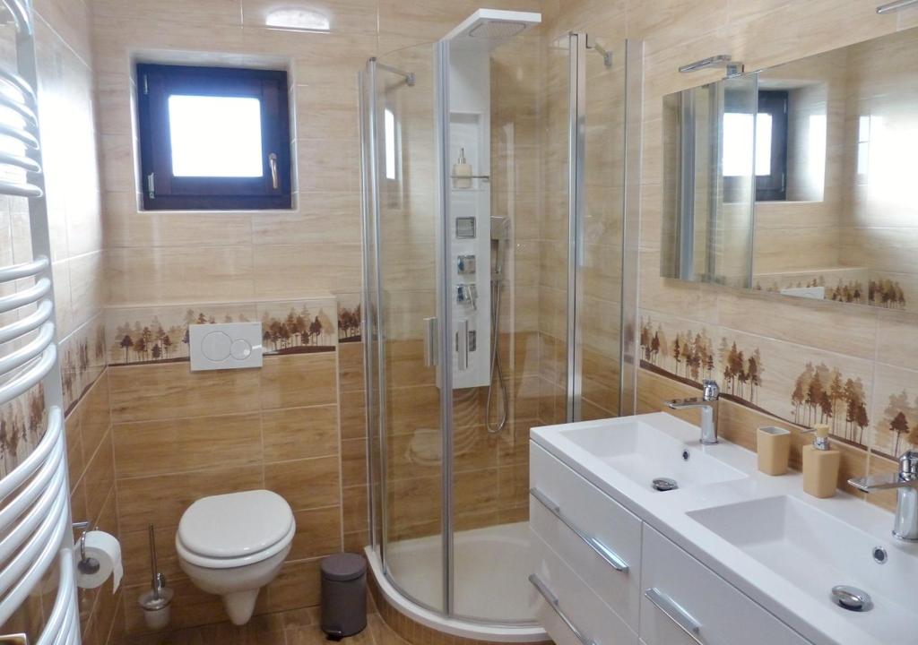 Koupelna v ubytování Guest House Magyarlukafa