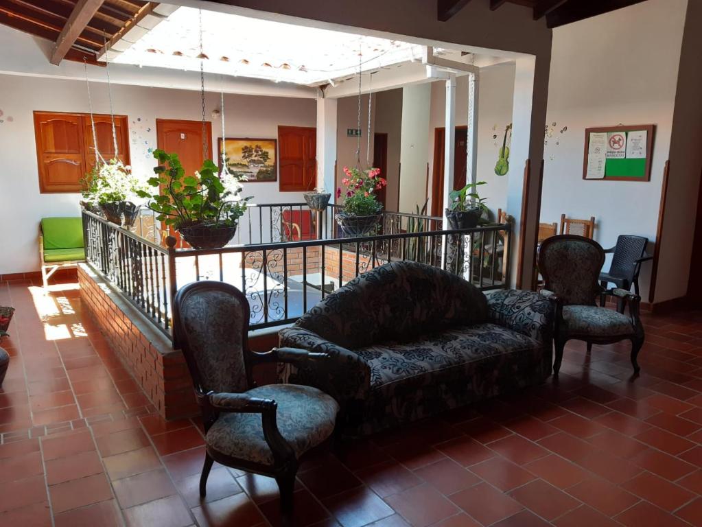 Zona d'estar a Posada San Luis