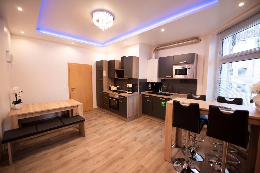 Köök või kööginurk majutusasutuses Modernes Apartment 1 und 2 in Dortmund Mitte