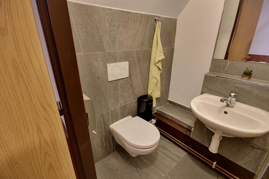 Koupelna v ubytování Apartmany Kadleců