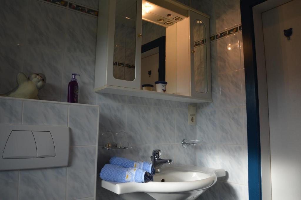 Koupelna v ubytování Haus Salvenmoser