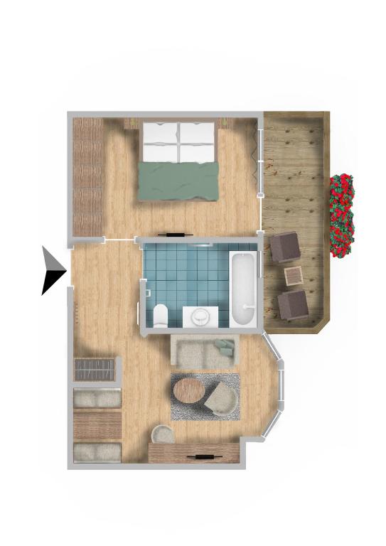 Půdorys ubytování Hotel Haymon