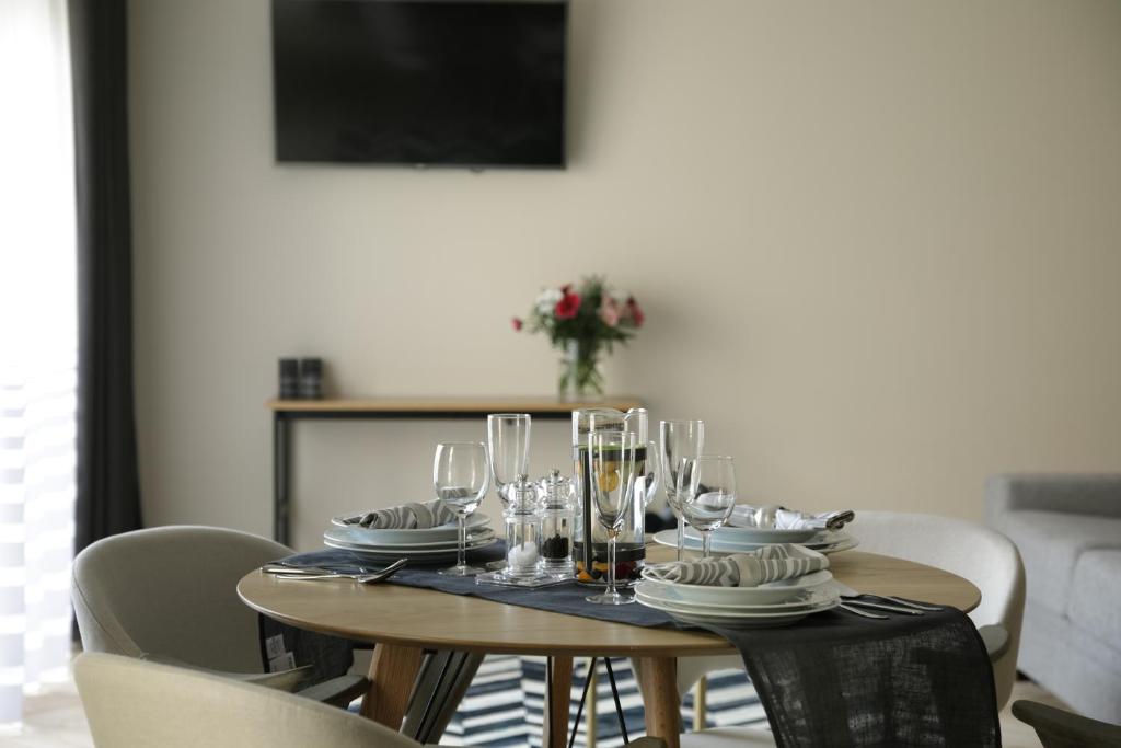 TV a/nebo společenská místnost v ubytování Dönhoff Residence
