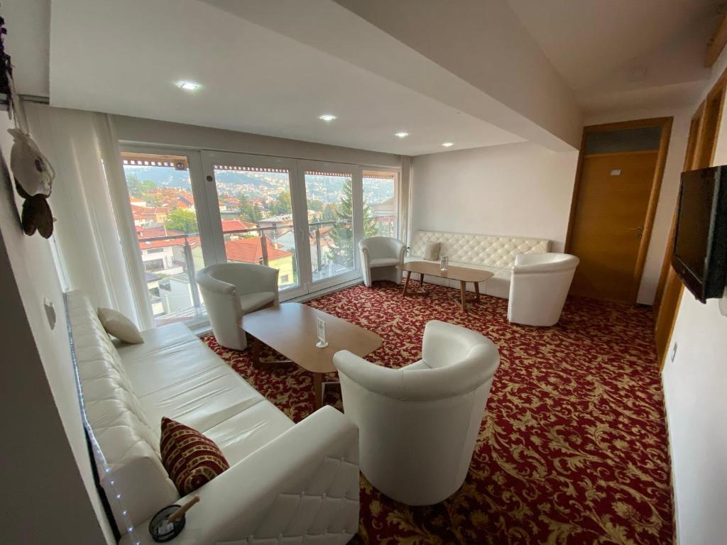 Posezení v ubytování Residence Mahala