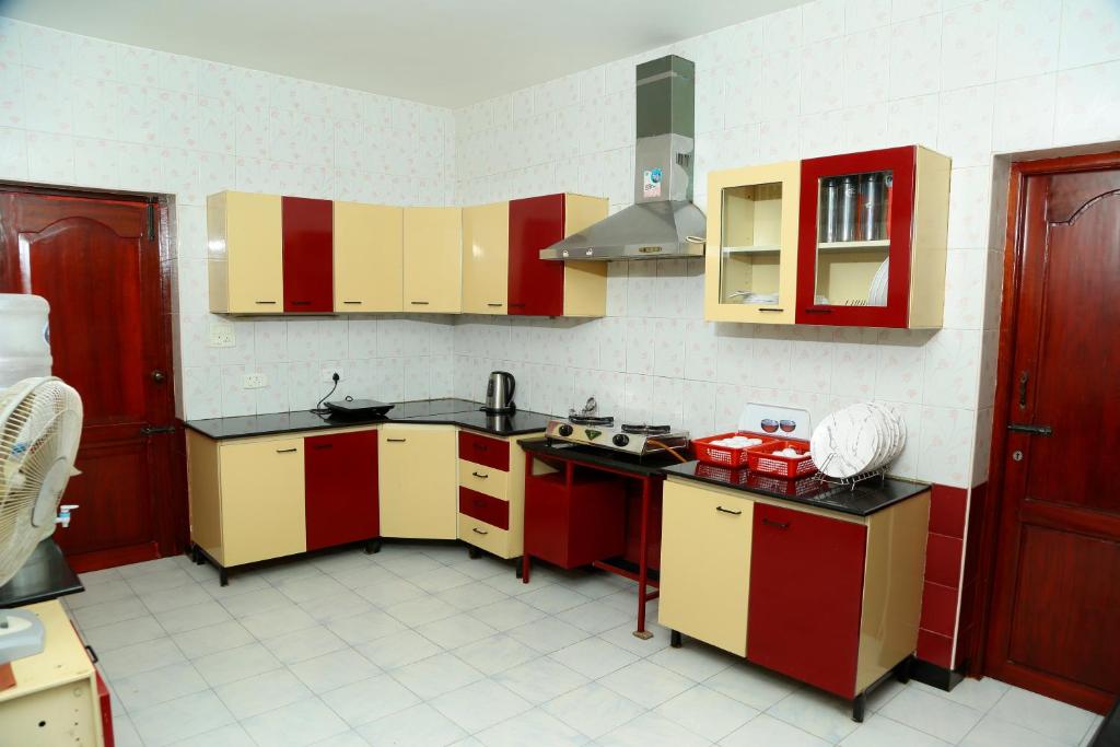 Kuchyň nebo kuchyňský kout v ubytování ZuriEL Suite GUEST HOUSE