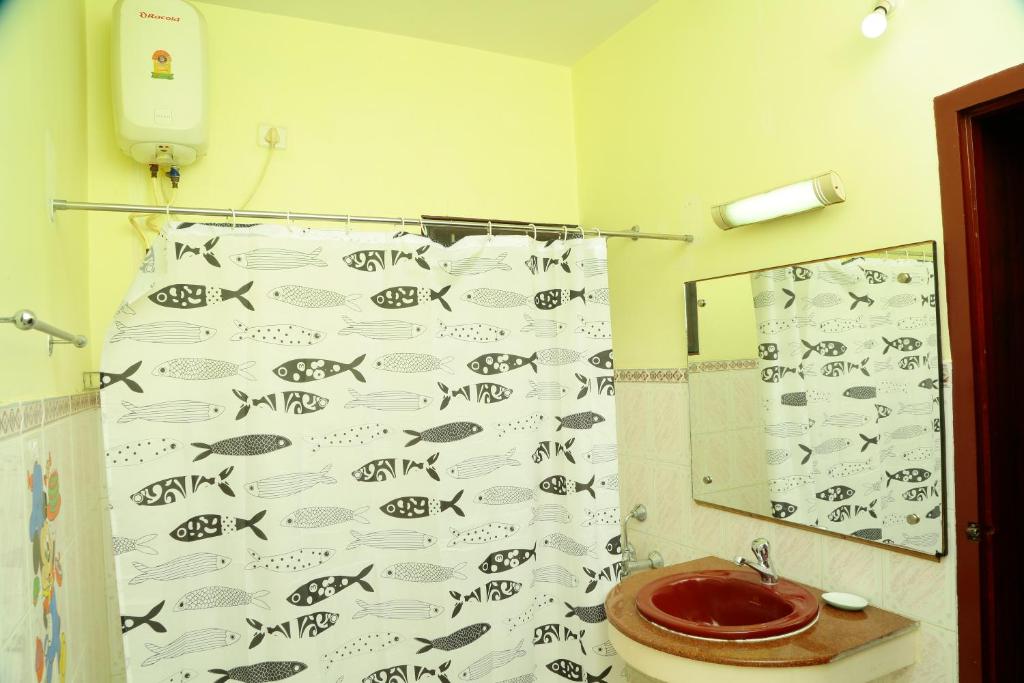 Koupelna v ubytování ZuriEL Suite GUEST HOUSE