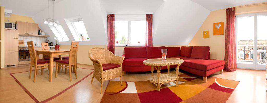 Köök või kööginurk majutusasutuses Ostsee Residenz Meeresblick Meeresrauschen