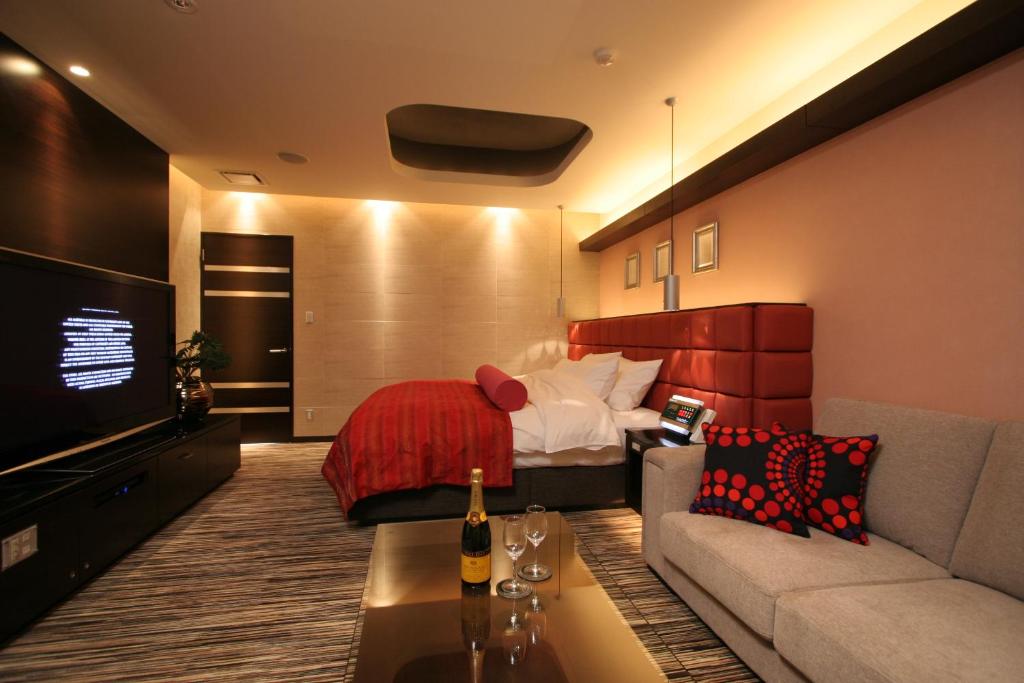 Posezení v ubytování HOTEL W-PREMIUM -W GROUP HOTELS and RESORTS-