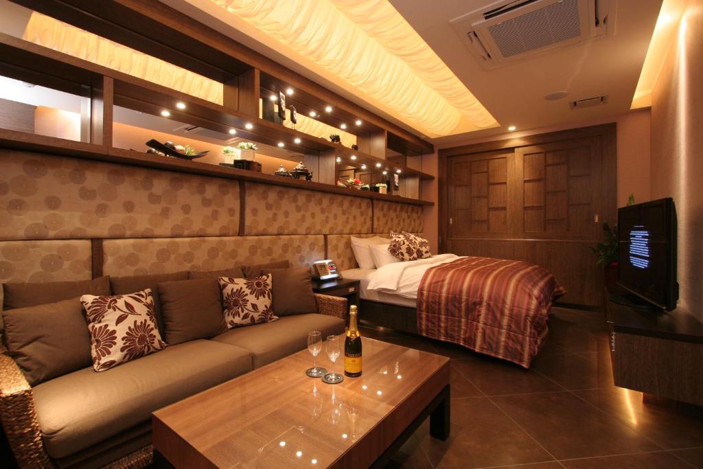 Posezení v ubytování HOTEL W-PREMIUM -W GROUP HOTELS and RESORTS-