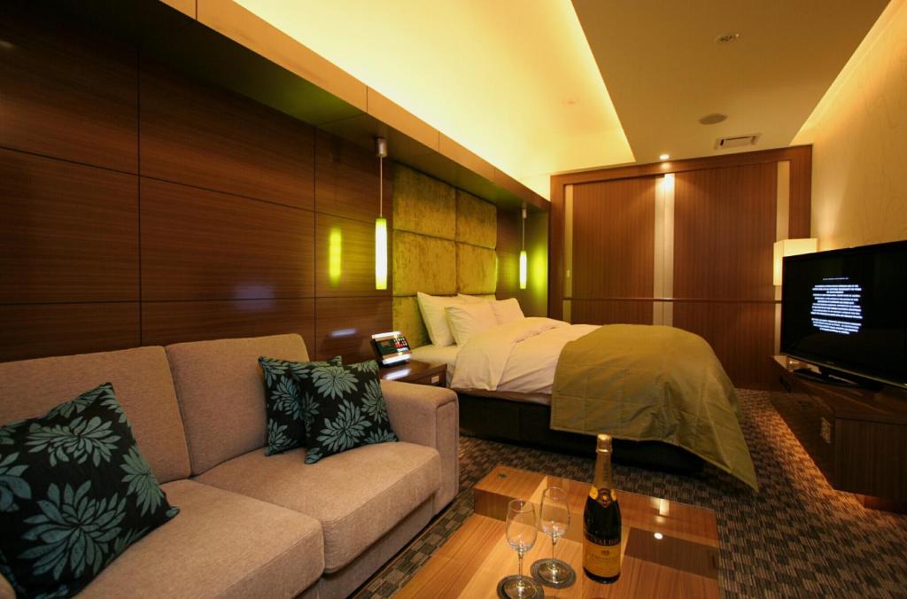 Posezení v ubytování HOTEL W-PREMIUM -W GROUP HOTELS and RESORTS-