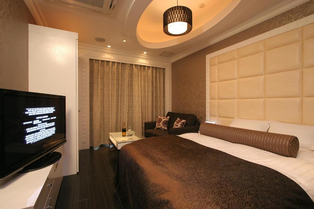 TV a/nebo společenská místnost v ubytování HOTEL W-PREMIUM -W GROUP HOTELS and RESORTS-