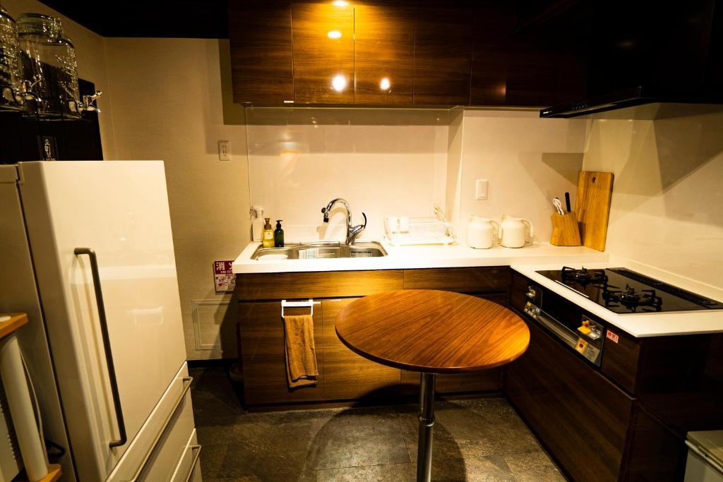 Kuchyň nebo kuchyňský kout v ubytování R Hostel Namba south