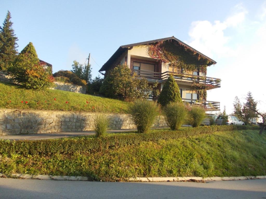 Sladki Vrh的住宿－Green Oasis，山边的房子
