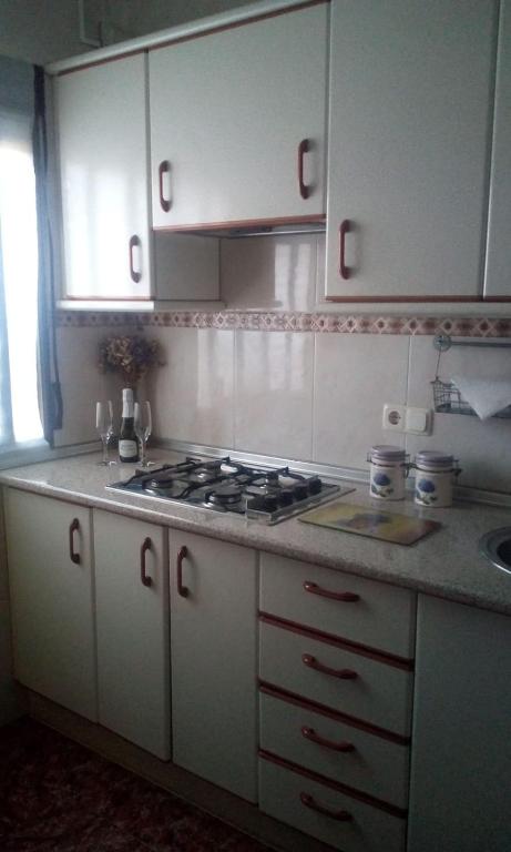 Kuchyň nebo kuchyňský kout v ubytování LAS CALAÑAS DE SETENIL