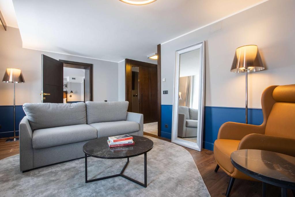 Posezení v ubytování Radisson Blu Hotel Prague
