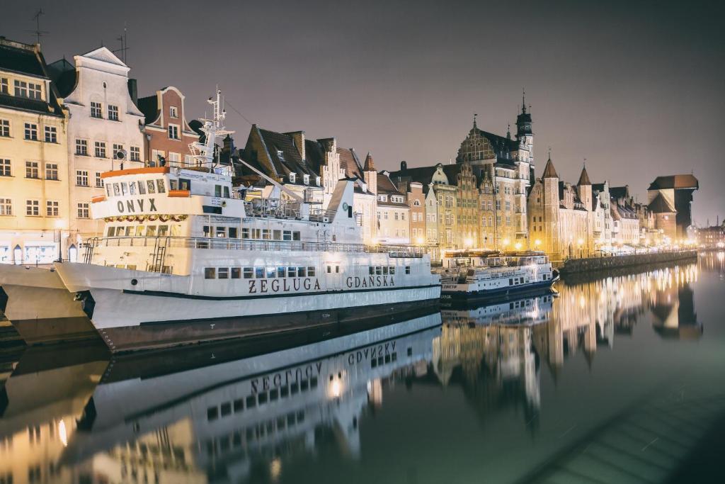 Výhľad na mesto Gdansk alebo výhľad na mesto priamo z apartmánu