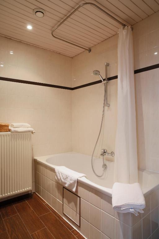 Koupelna v ubytování Hotel Grupello