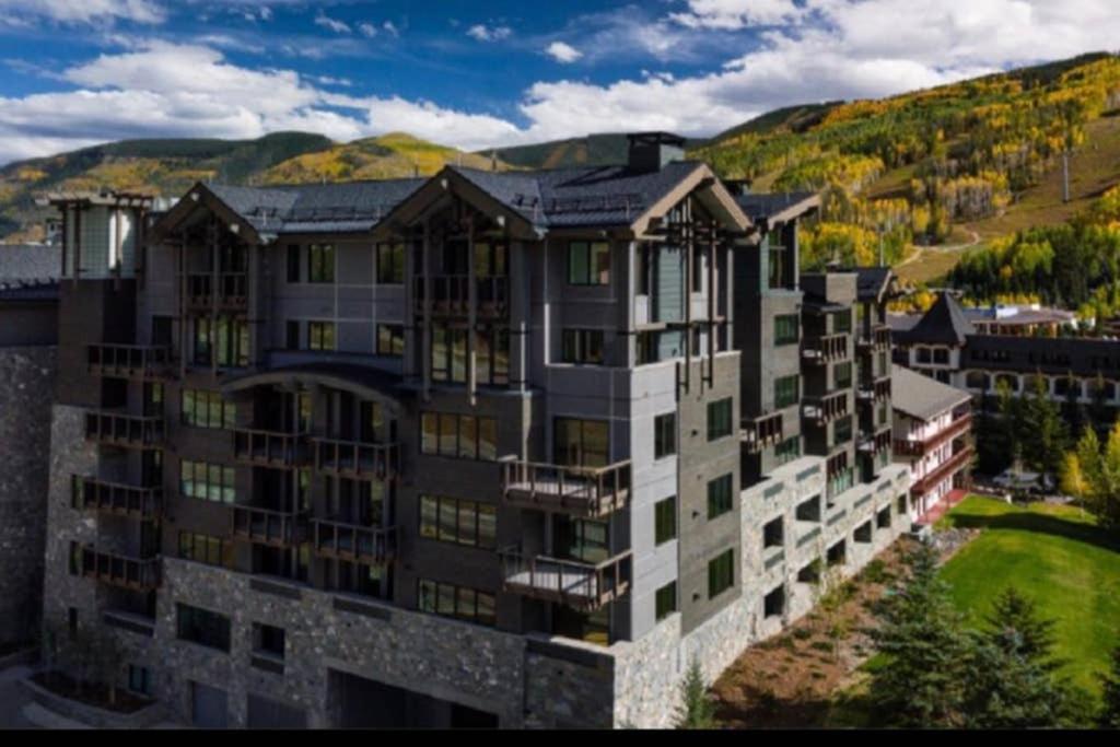 an aerial view of a large apartment building at LUXURY, meters to Lionshead Gondola. THE LION in Vail