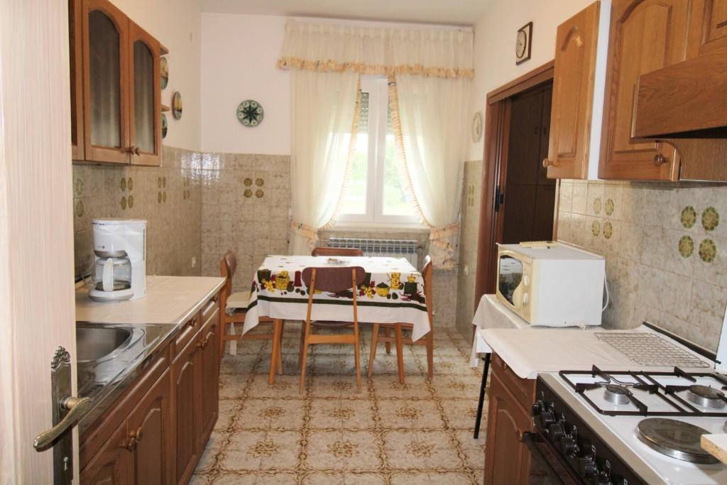 Kuchyň nebo kuchyňský kout v ubytování Apartman Barbara