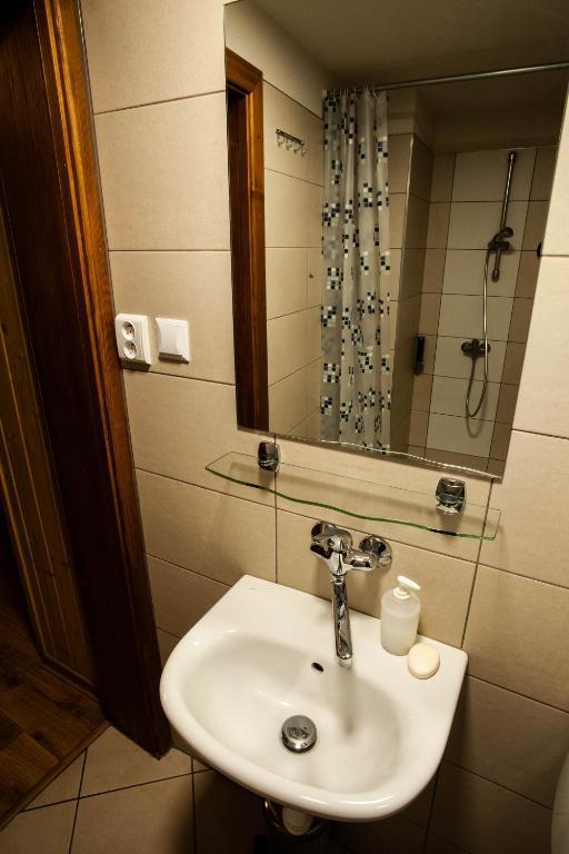 Koupelna v ubytování Chata Smiech