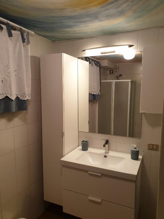Koupelna v ubytování Casa Lella
