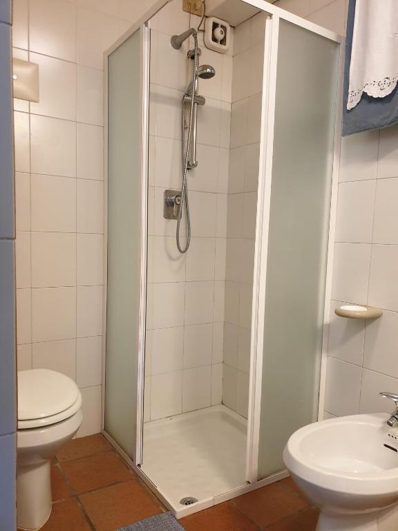 Koupelna v ubytování Casa Lella