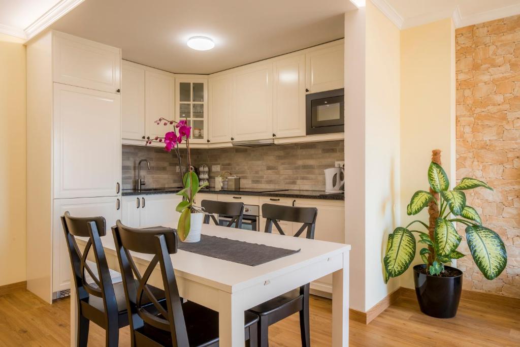Kuchyň nebo kuchyňský kout v ubytování Apartamento Santo Amaro