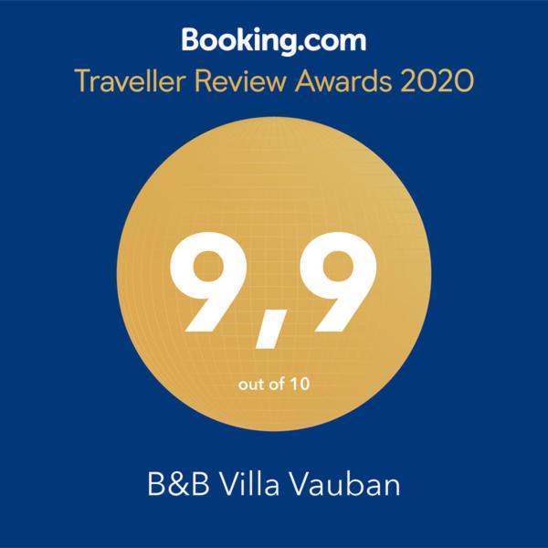 Certifikát, hodnocení, plakát nebo jiný dokument vystavený v ubytování Guesthouse Villa Vauban