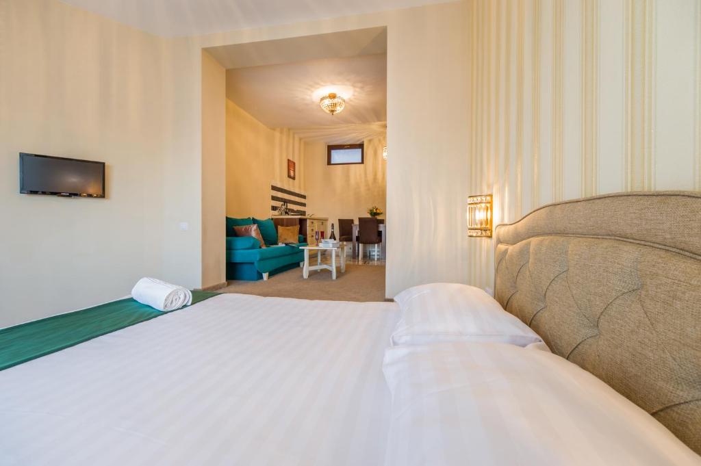 Postel nebo postele na pokoji v ubytování Casa Moritz