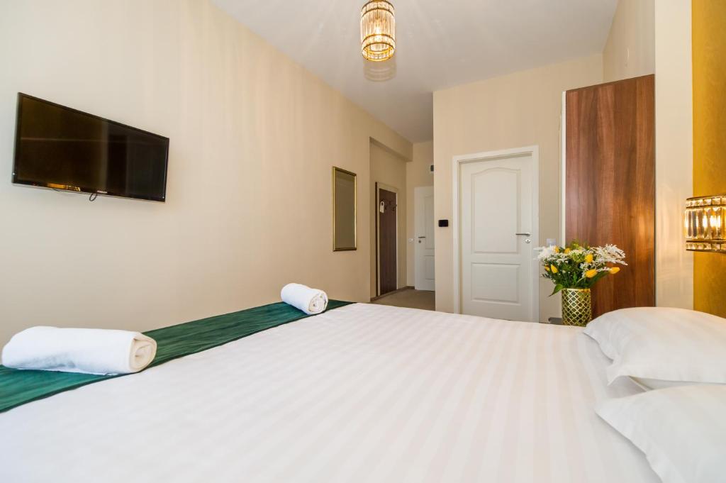 Postel nebo postele na pokoji v ubytování Casa Moritz