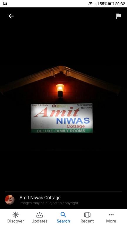 Certifikát, hodnocení, plakát nebo jiný dokument vystavený v ubytování Amit Niwas