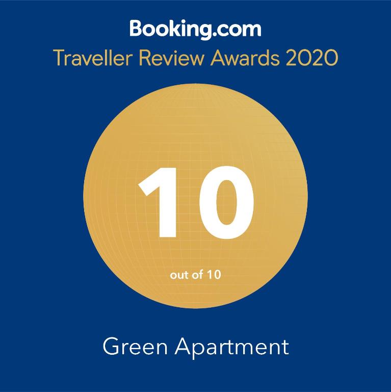 Certifikát, hodnocení, plakát nebo jiný dokument vystavený v ubytování Green Apartment