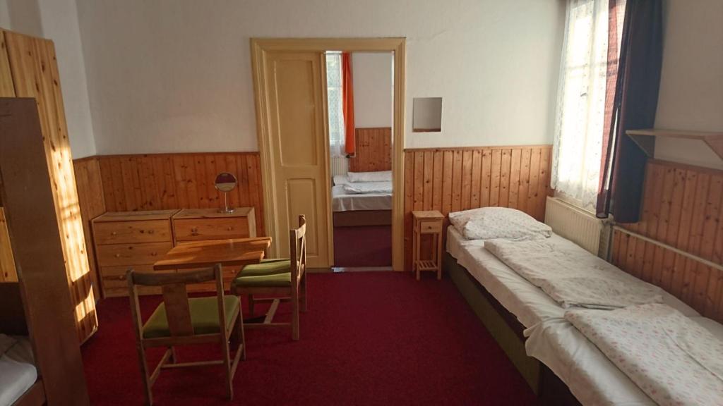 Postel nebo postele na pokoji v ubytování Chata Luna