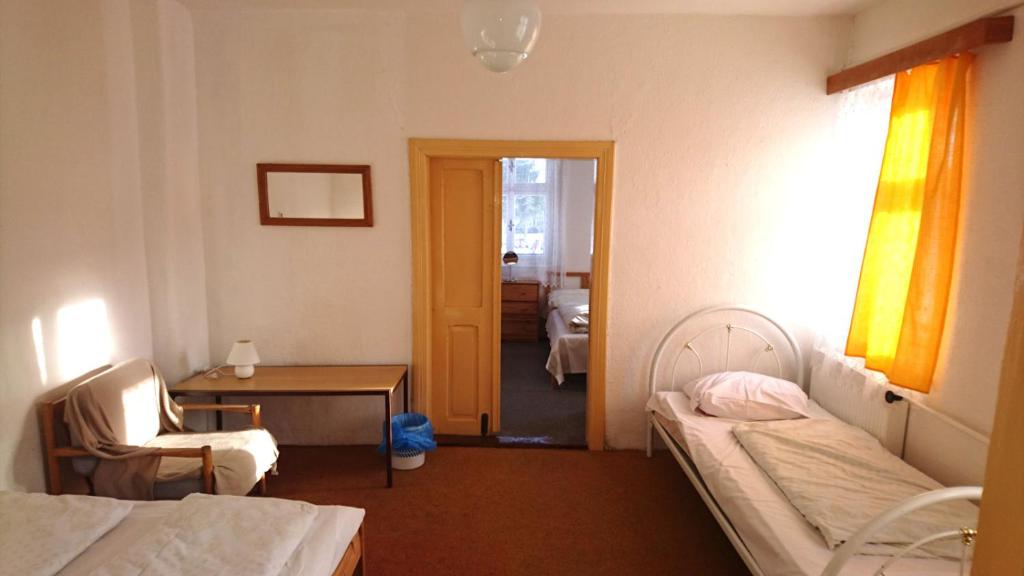 Postel nebo postele na pokoji v ubytování Chata Luna