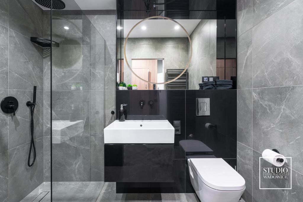 Kúpeľňa v ubytovaní Apartamenty Premium New