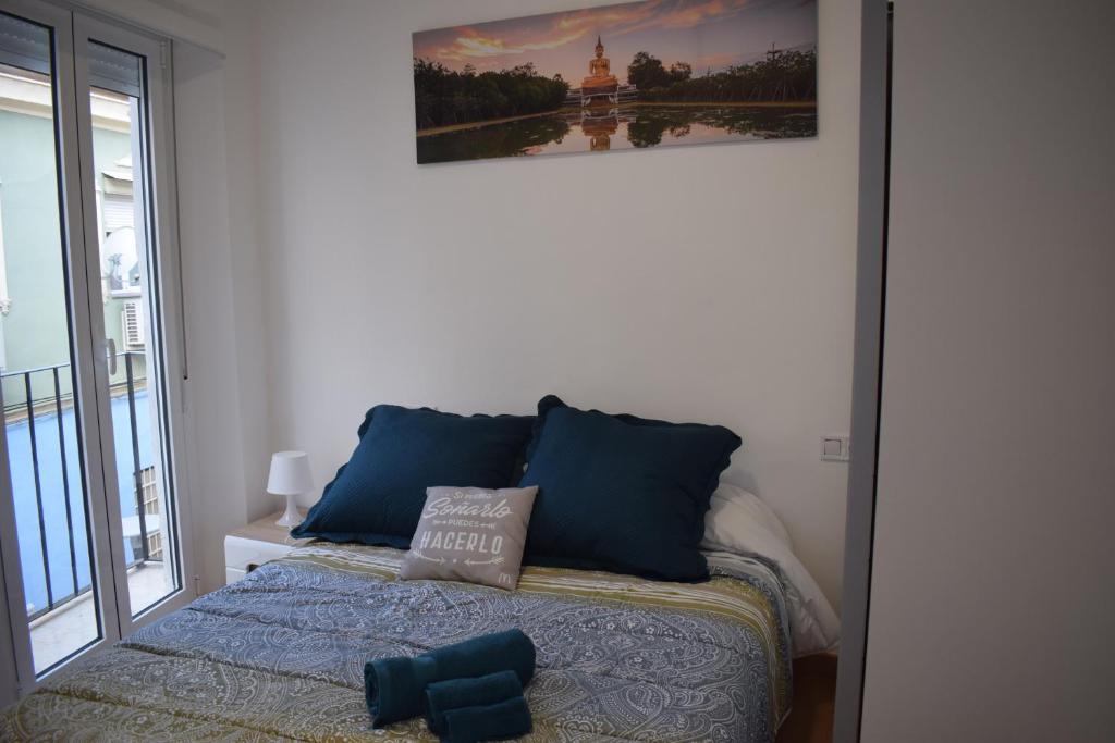 Posteľ alebo postele v izbe v ubytovaní Los Tilos Apartments