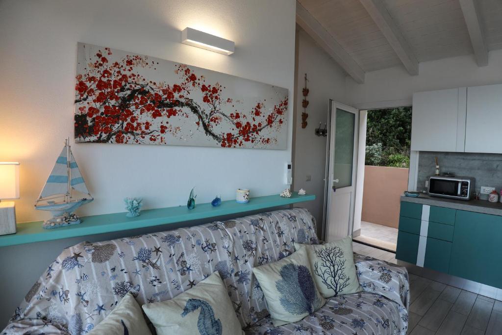 A kitchen or kitchenette at Barbara's house - Sardinia