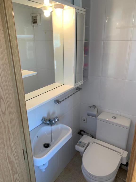 Koupelna v ubytování Apartamento en primera línea de mar, 8 personas