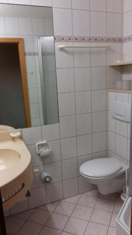Koupelna v ubytování Herzerl Apartment