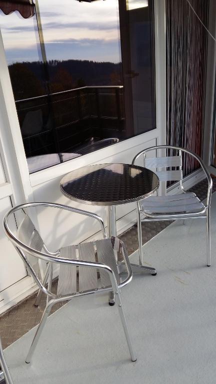Balkón nebo terasa v ubytování Herzerl Apartment