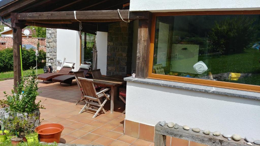A garden outside La Calma de Llanes