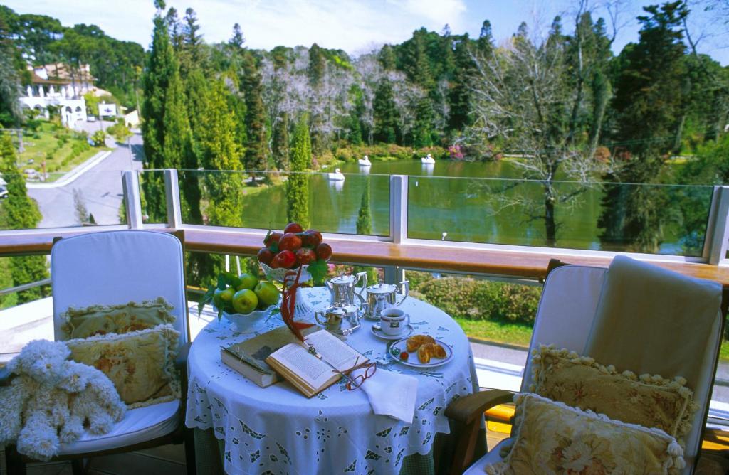 Uma varanda ou terraço em Hotel Estalagem St. Hubertus
