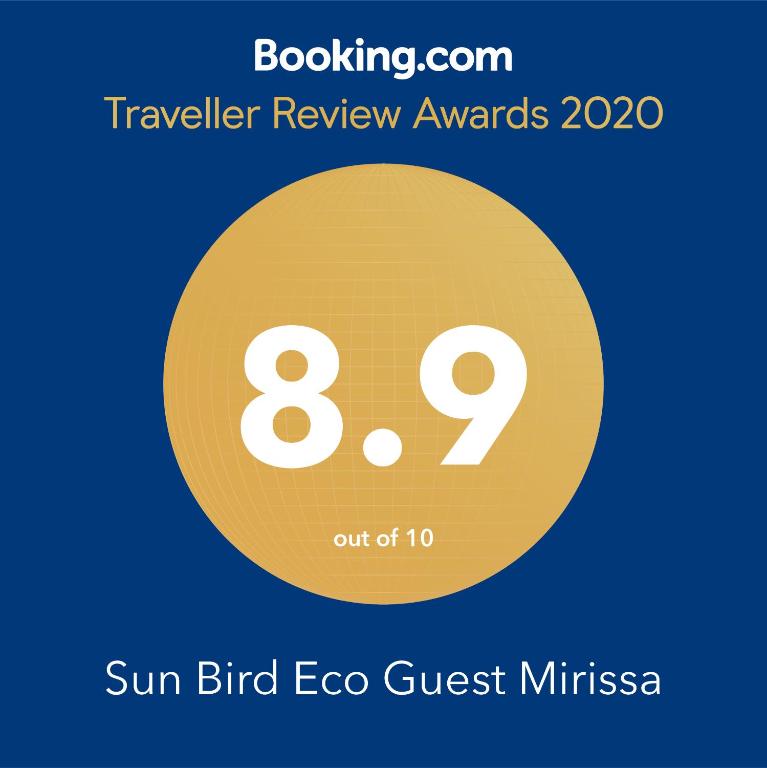 Certifikát, hodnocení, plakát nebo jiný dokument vystavený v ubytování Sun Bird Eco Guest Mirissa