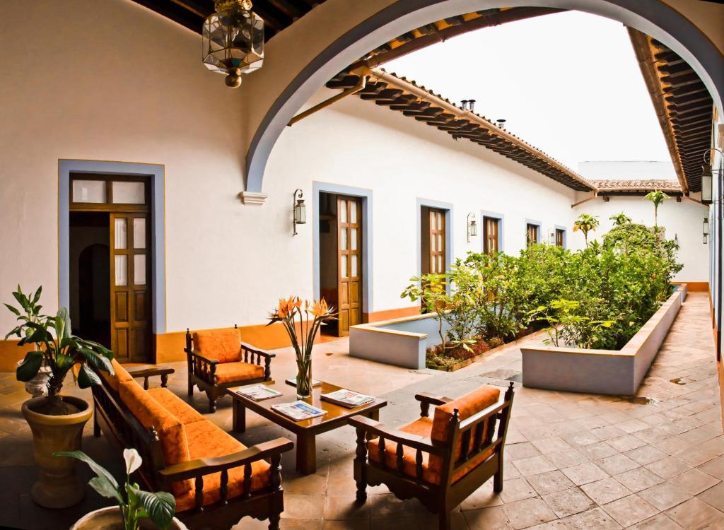 Posezení v ubytování Meson del Alferez Coatepec