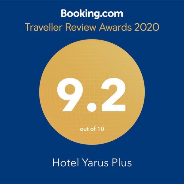 Certifikát, hodnocení, plakát nebo jiný dokument vystavený v ubytování Hotel Yarus Plus