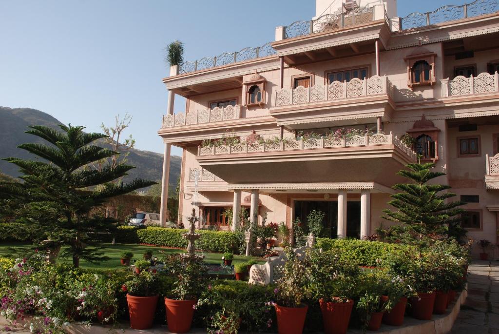 Zahrada ubytování Hotel Master Paradise, Pushkar, Rajasthan , INDIA