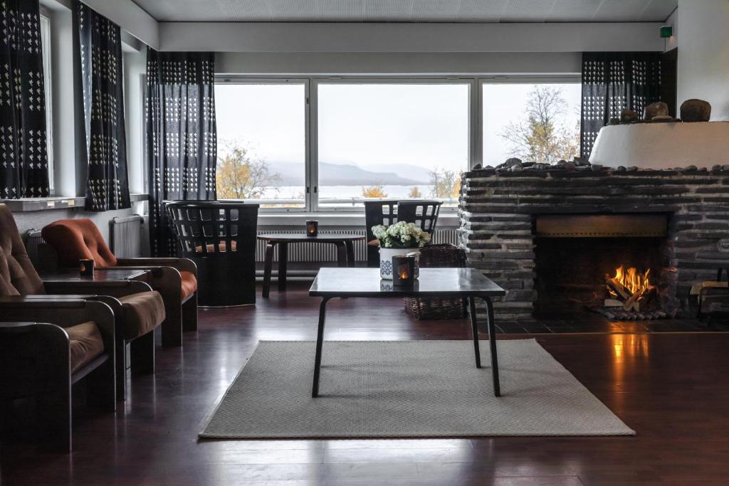 Posezení v ubytování Lapland Hotels Kilpis