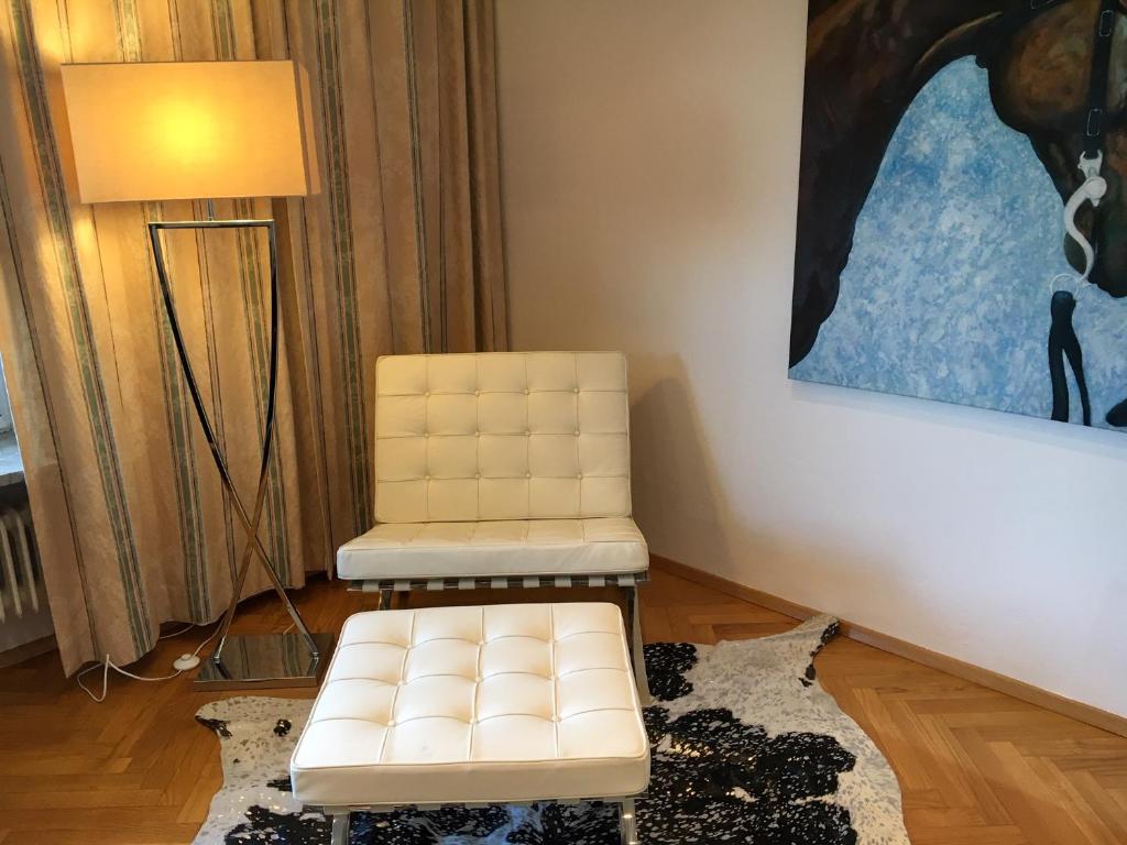Posezení v ubytování Aparthome L.I.N.Z.